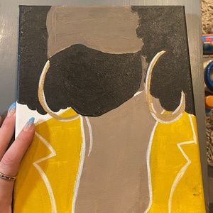 8x10” stretched canvas “Female is the Future” BLM statement art piece